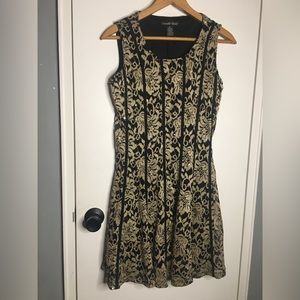 Rare Sparkling Gold and Black Dress